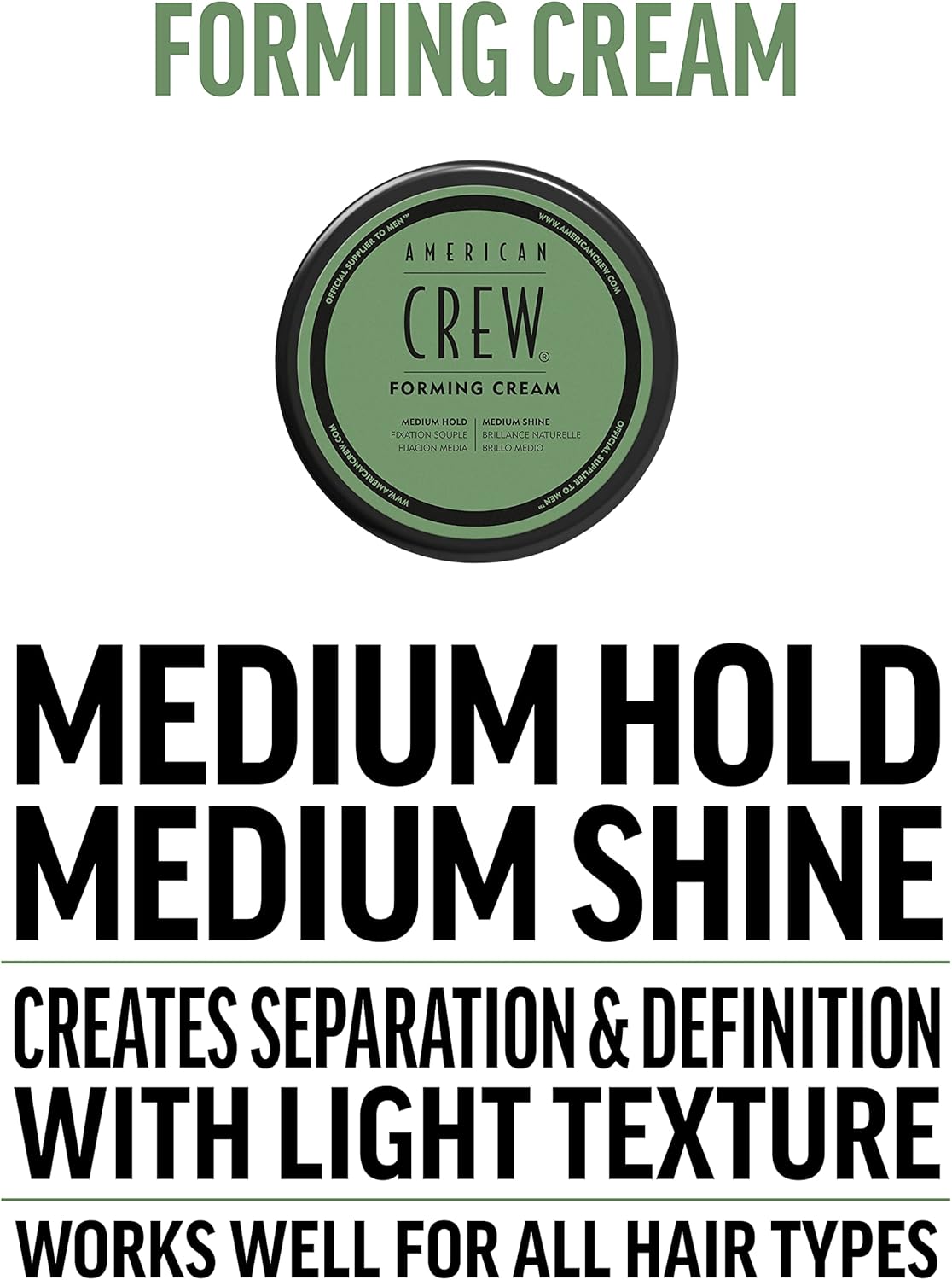 Thumbnail 2 de American Crew Forming: Medium Hold Styling Cream for All Hair Types