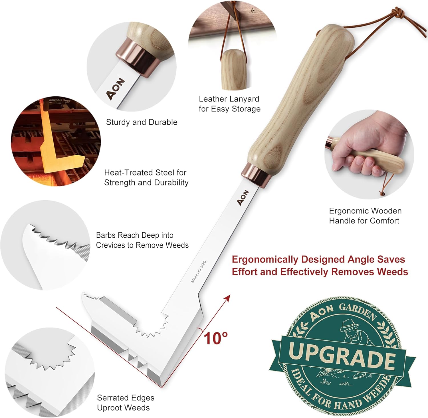 Thumbnail 1 de AON 2-Pack Weed Remover Tools: Durable Hand Weeders for Lawn and Patio