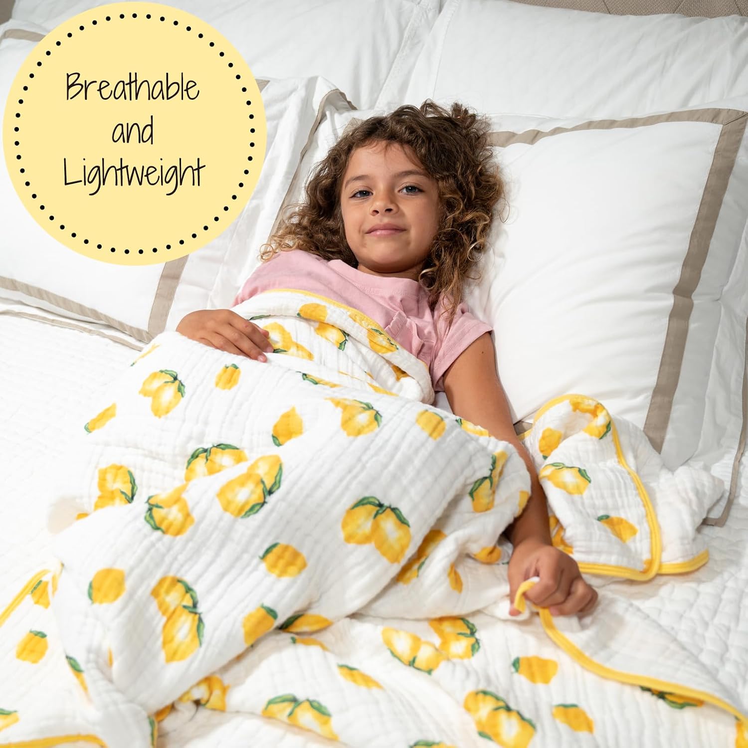 Detalle de LollyBanks Muslin Baby Blanket 47 x 47 in
