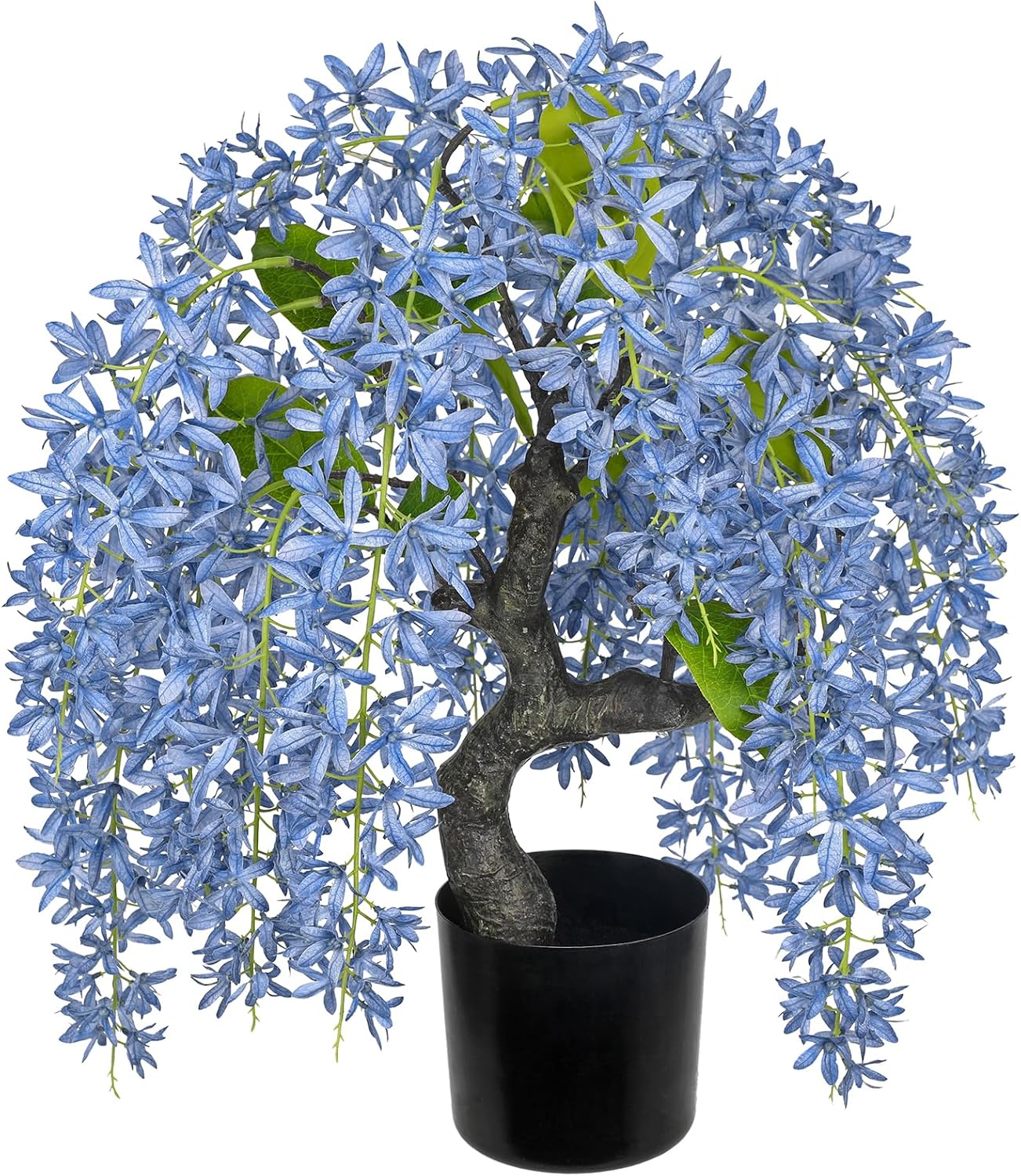 Detalle de Arborus 47cm Artificial Wisteria with Blue Flowers