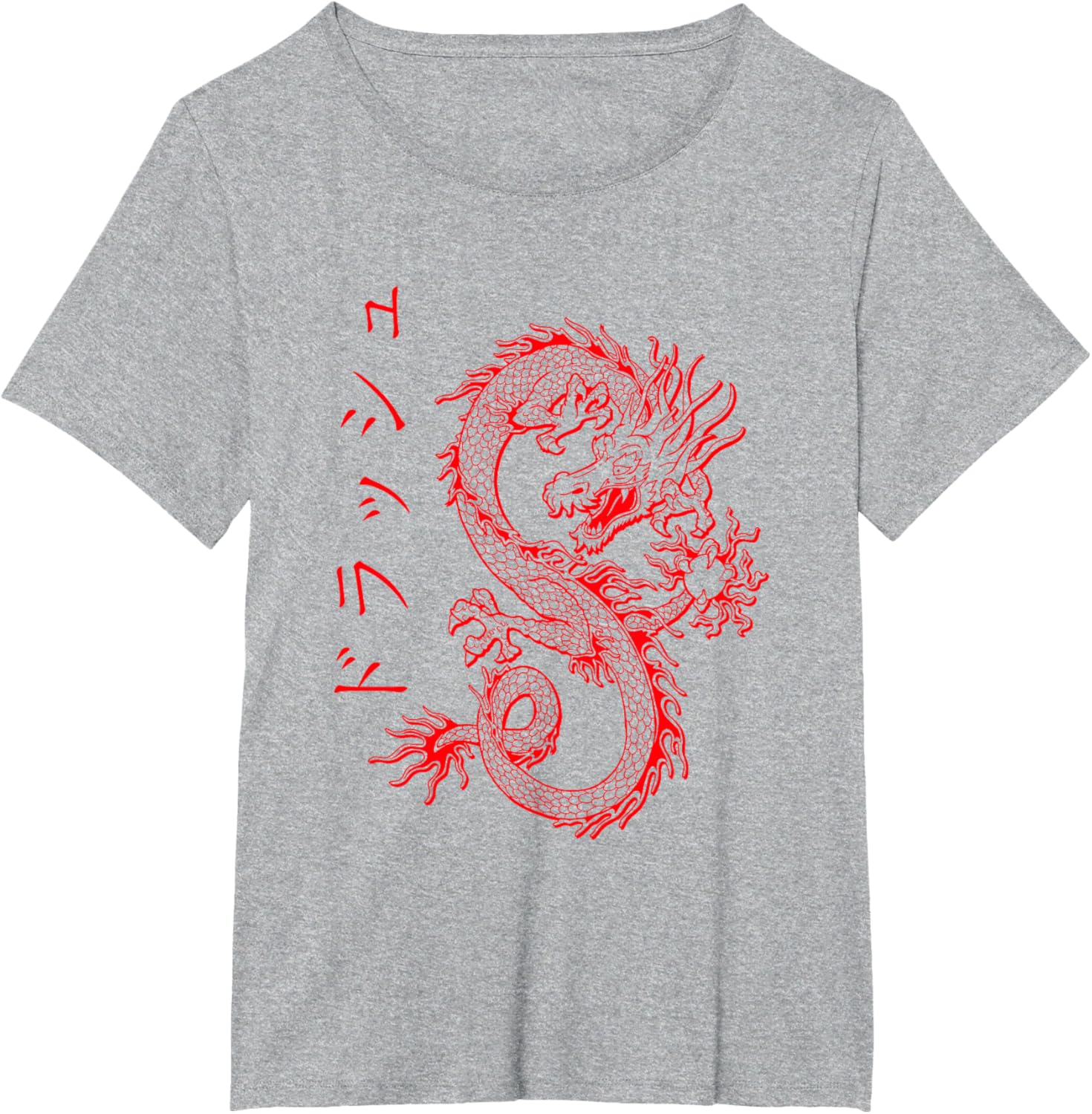Detalle de Drago Streetwear E-Girl Estetico retrò E-Boy Japan Kanji Maglietta