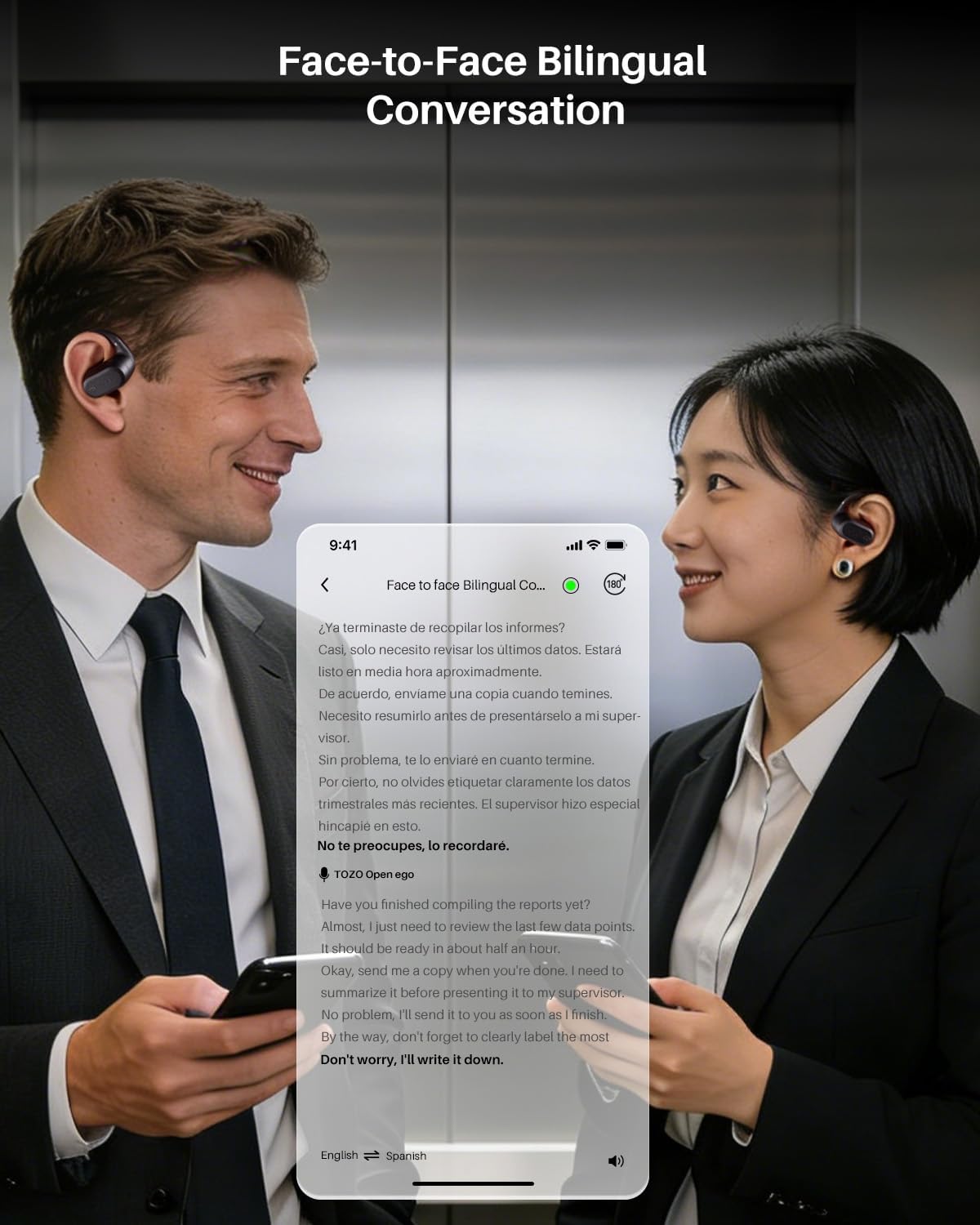 Thumbnail 5 de TOZO OpenWear Open Ear Kopfhörer, Bluetooth 5.3