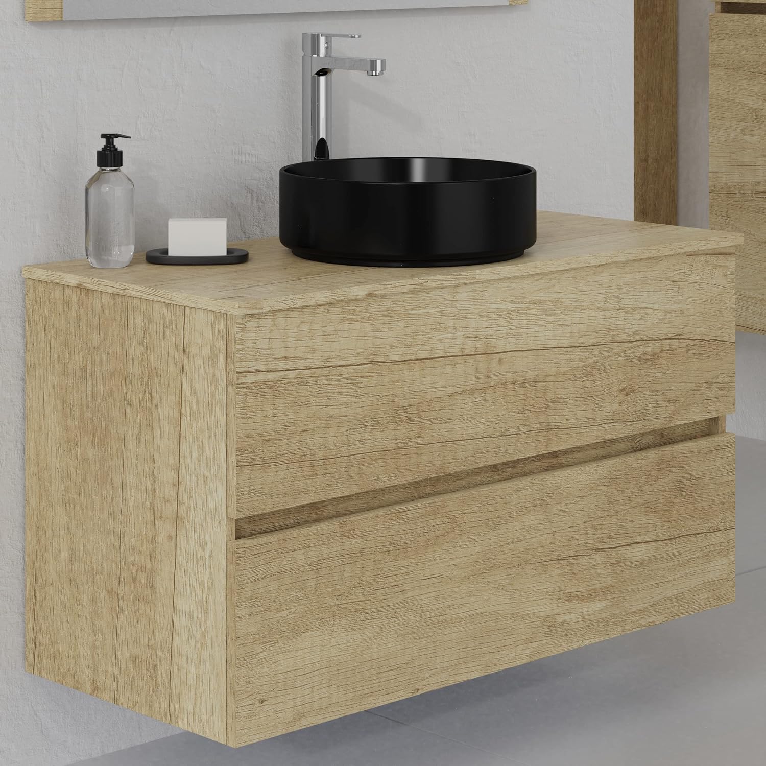 Thumbnail 4 de Baikal Lavabo Cerámico Negro Mate 37 cm