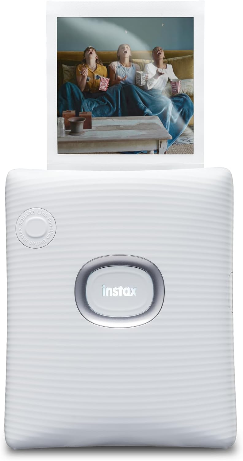 Detalle de Fujifilm Instax Square Link Smartphone Printer, Ash White, Bluetooth