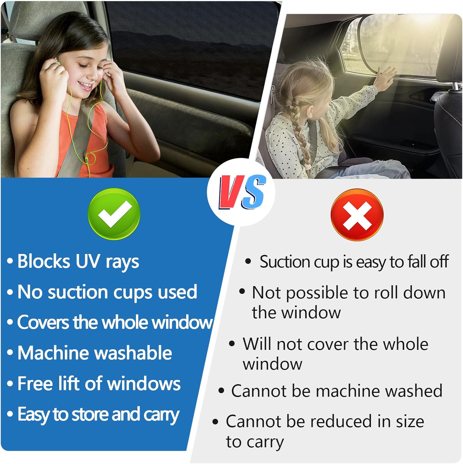 Thumbnail 4 de BEGKYA Baby Car Window Shades UV