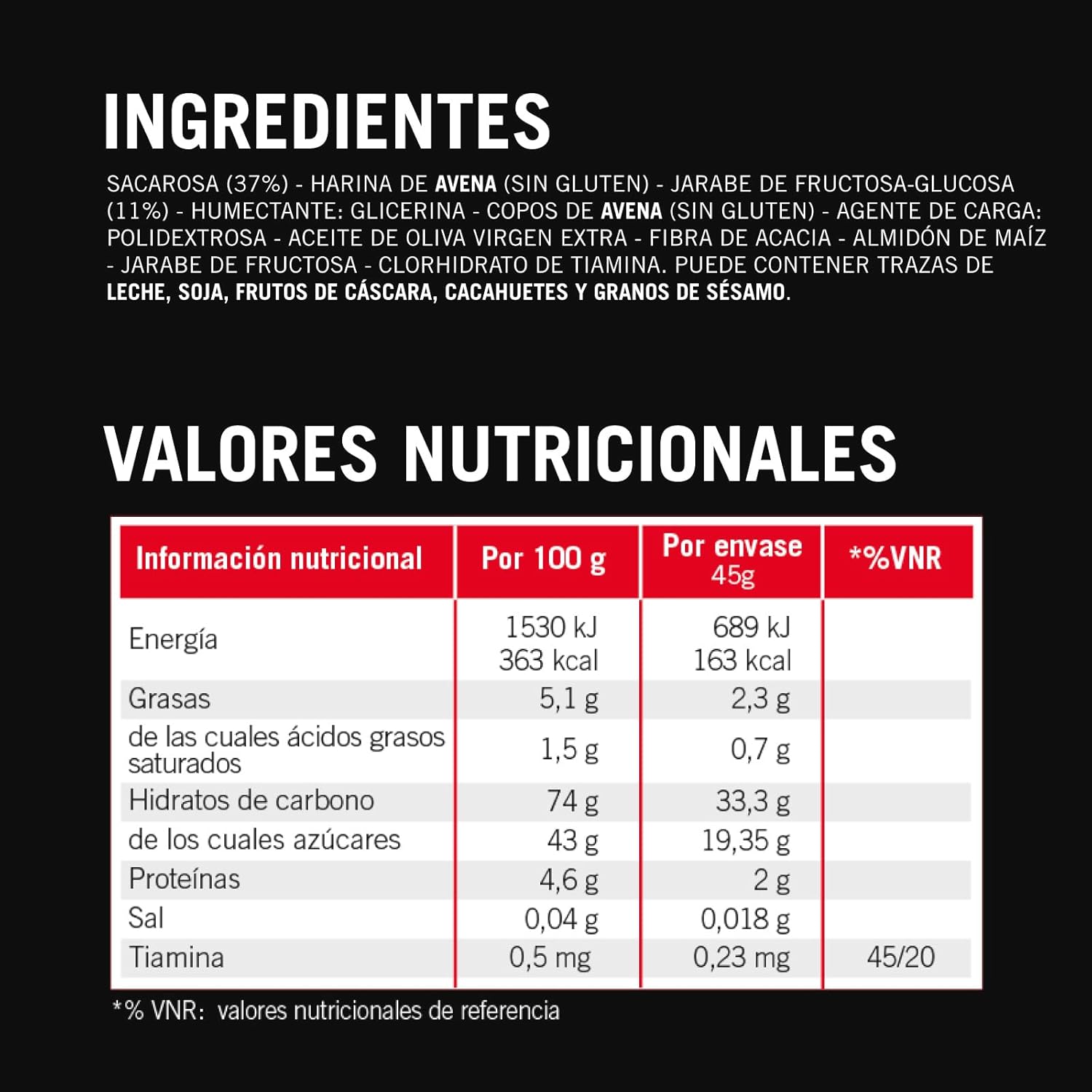 Thumbnail 7 de Enervit Carbo Bar C2:1PRO Sin Sabor 🍫 Barritas Energéticas, 12 x 45g
