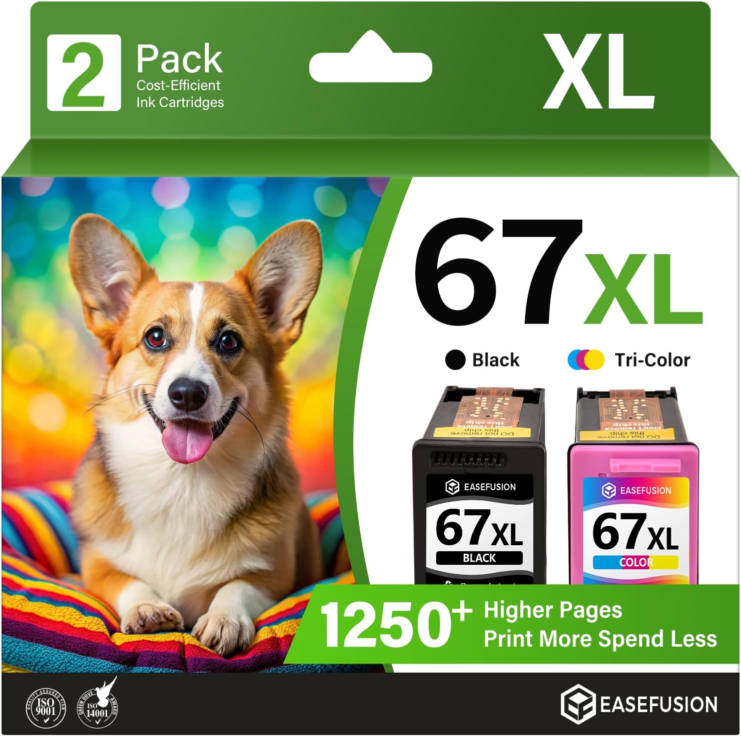 Detalle de EaseFusion 67XL Ink Cartridges 750/500