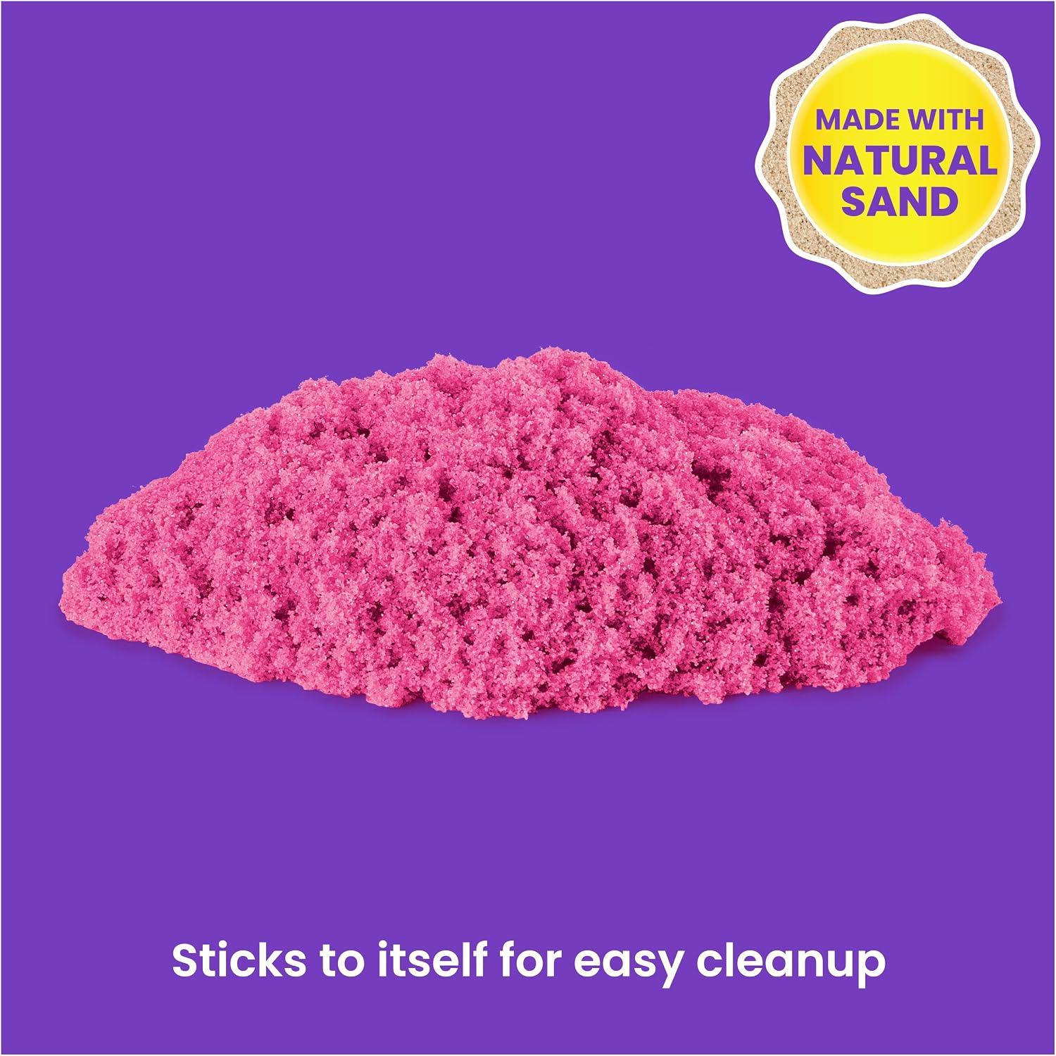 Thumbnail 3 de Kinetic Sand 6064334-1083611 zandkastelenset met 10 kleuren en opbergmallen