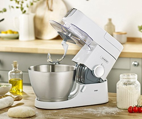 Detalle de Kenwood Chef KVC3100 Stand Mixer, 1000W, 4.6L Bowl, White