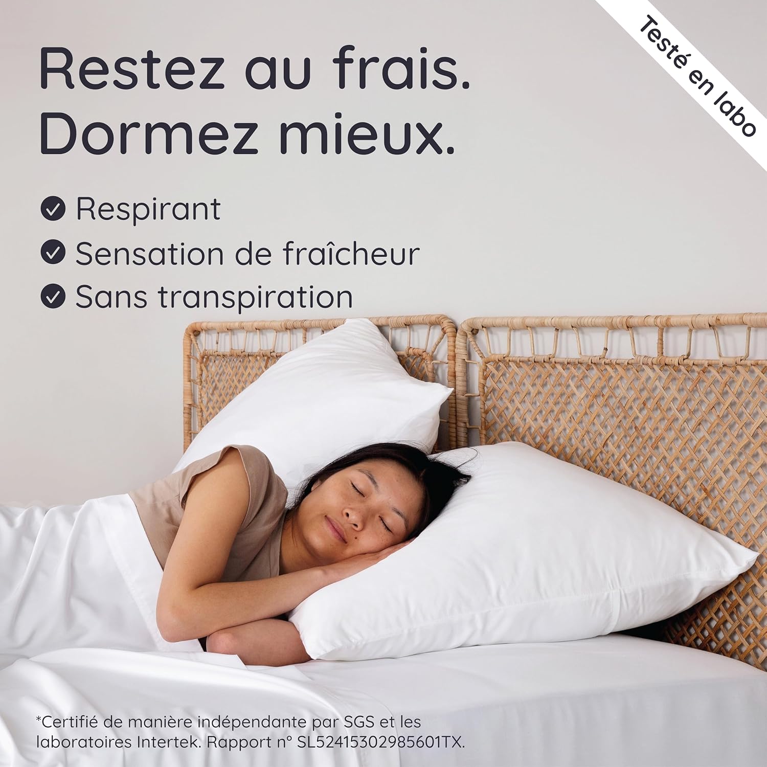 Thumbnail 3 de Bambaw Taie Oreiller 50x75 Bambou – Lot de 2, drap rafraîchissant et hypoallergénique