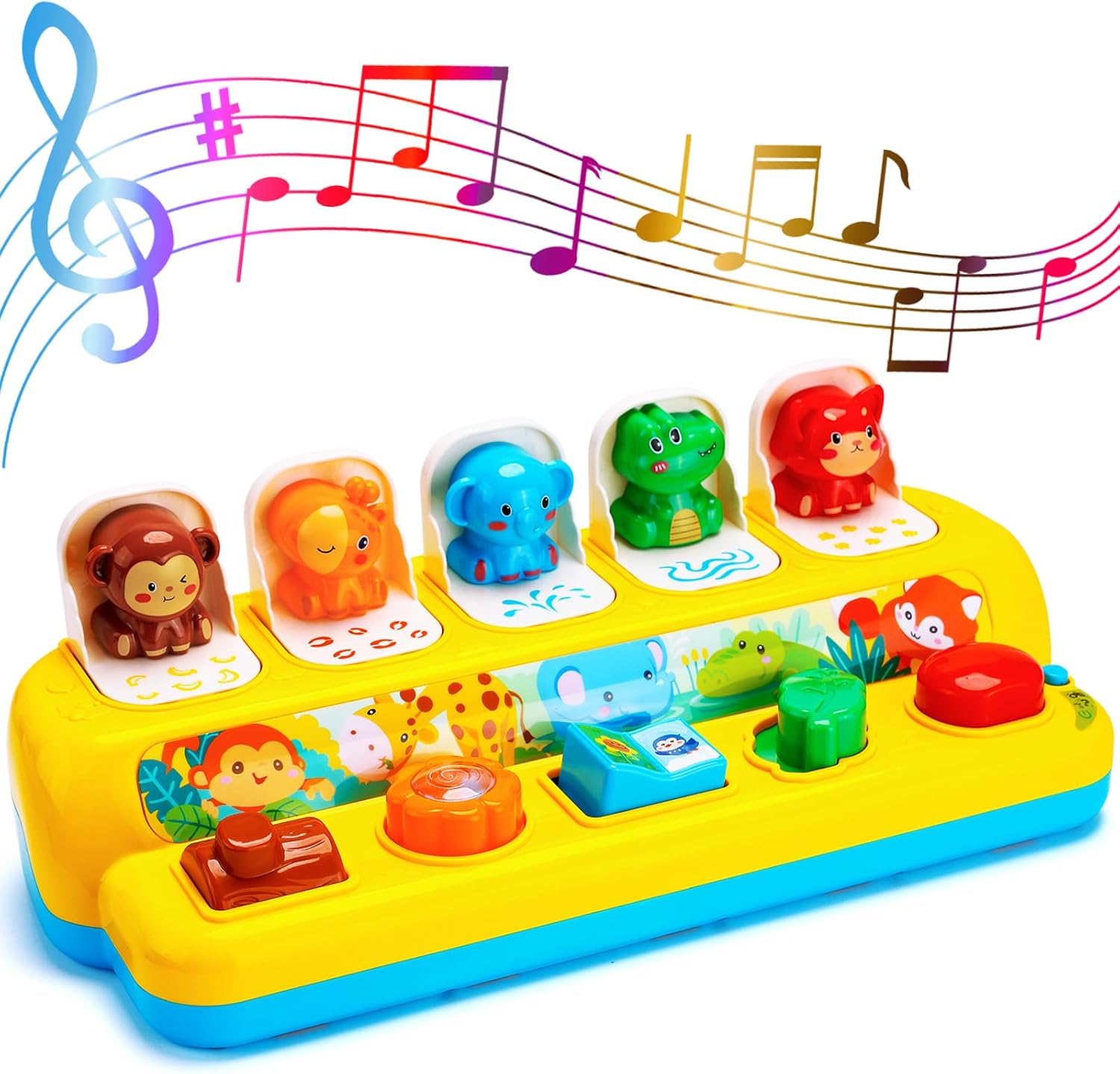 Thumbnail 6 de Interactive Pop Up Animal Toys with Music & Light – A Cause-and-Effect Baby Toy for 9–24 Months