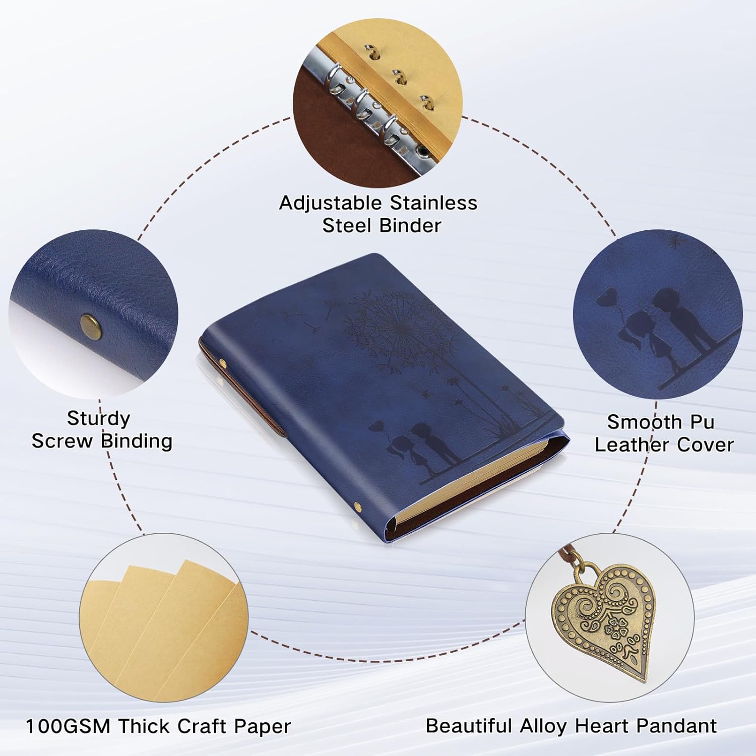 Thumbnail 1 de Aomiduo Notizbuch A5 Nachfüllbar 200 Seiten 📓