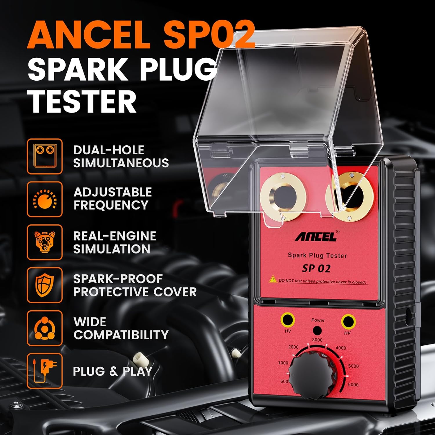 Thumbnail 1 de ANCEL SP02 Spark Plug Tester 0–6000RPM