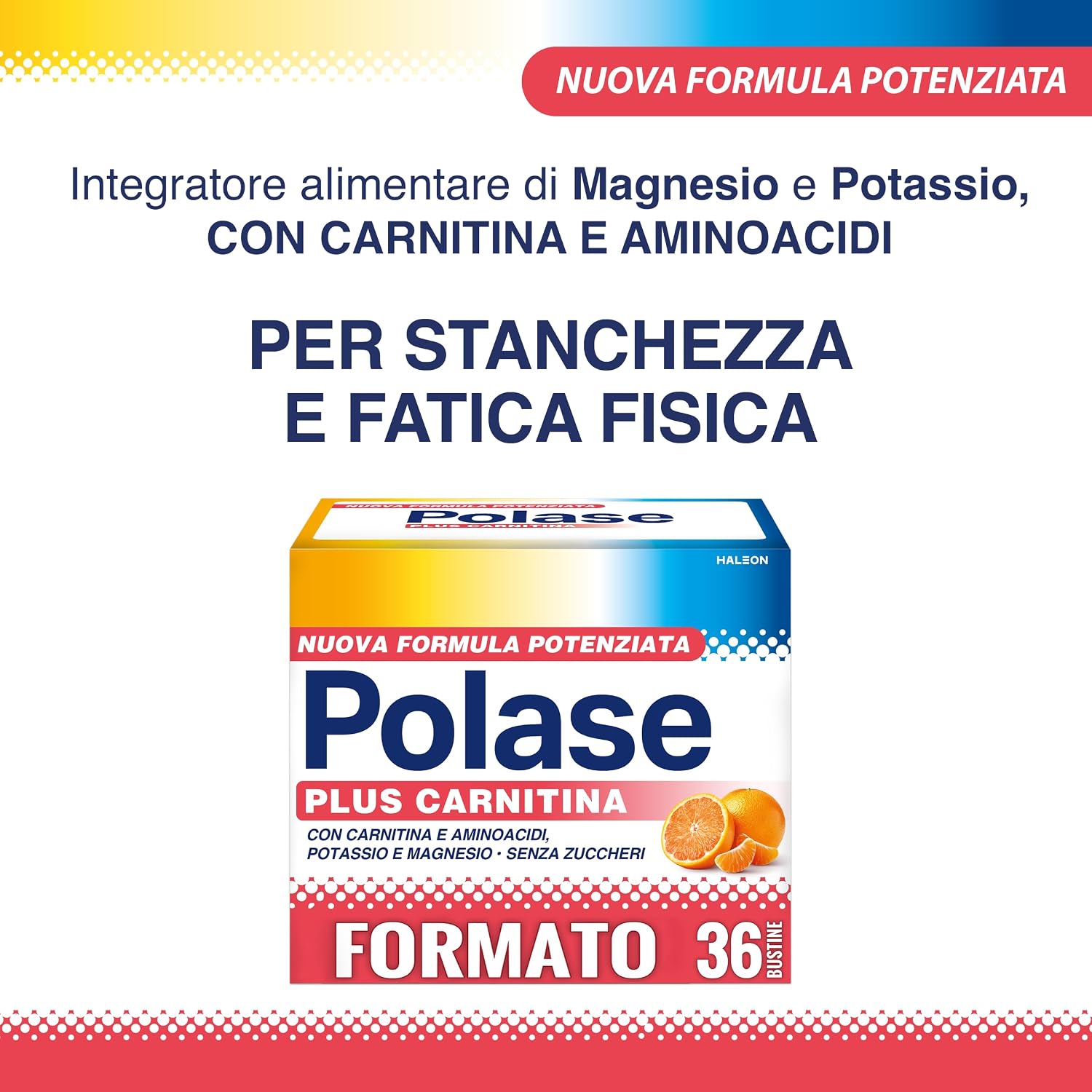 Detalle de Polase Plus Carnitina Integratore: supporto contro stanchezza e fatica fisica, 36 bustine