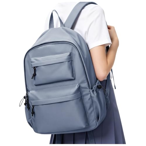 Detalle de WEPLAN School Backpack: Lightweight 14-Inch Laptop Rucksack for Students (I2-Blue Purple)