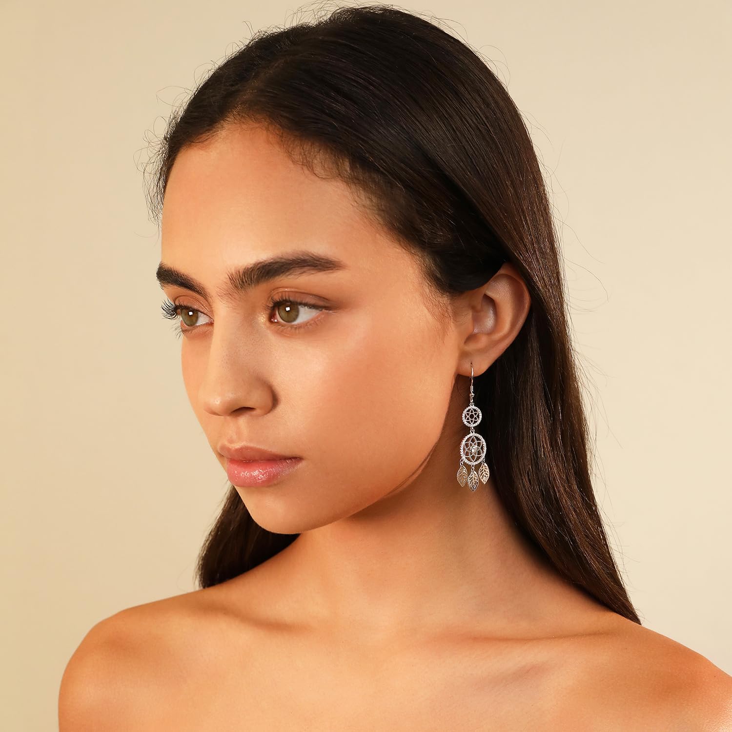 Thumbnail 6 de Meissa Boucles d'Oreilles Pendantes Argent 925 - Or Rose, fait main