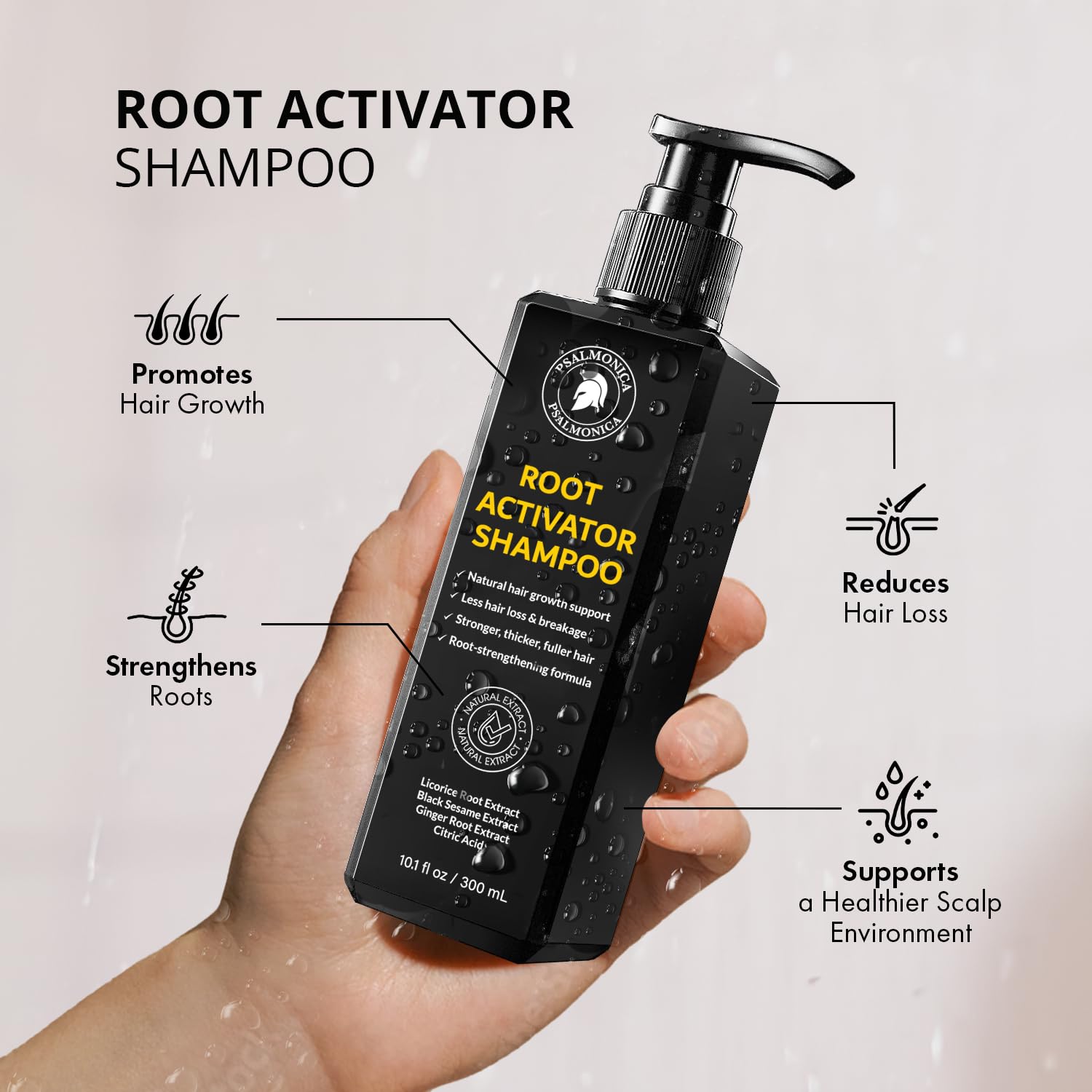 Detalle 2 de Hair Growth Shampoo and Conditioner Set: Sulfate-Free Root Activator for Thicker, Healthier Hair