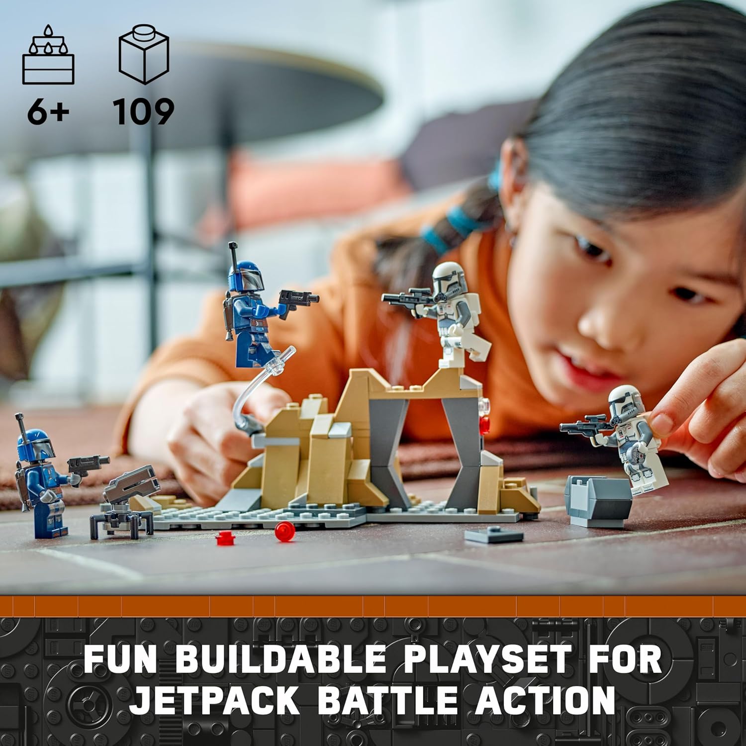 Thumbnail 2 de LEGO Star Wars: The Mandalorian Ambush on Mandalore Battle Pack (75373)