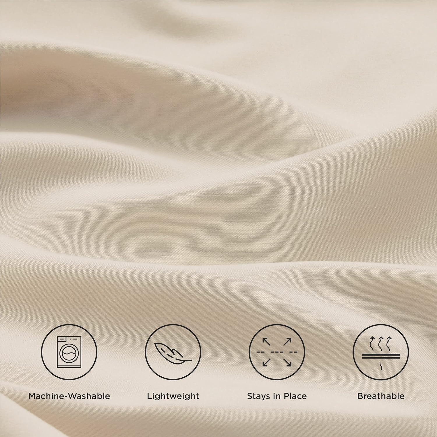 Detalle 1 de Bedsure King Size Fitted Sheet 16in Extra Deep Pocket