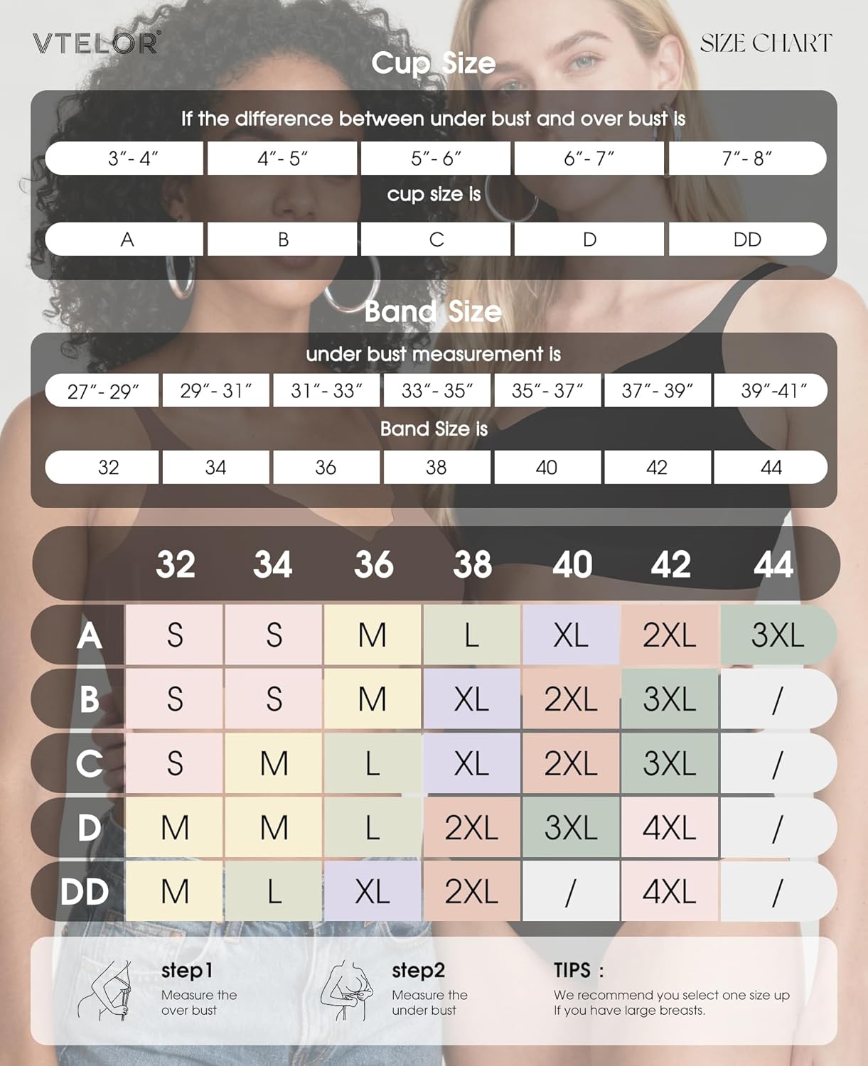 Detalle 2 de VTELOR Seamless Non-Wired Push Up Bra for Women (Regular & Plus Size)
