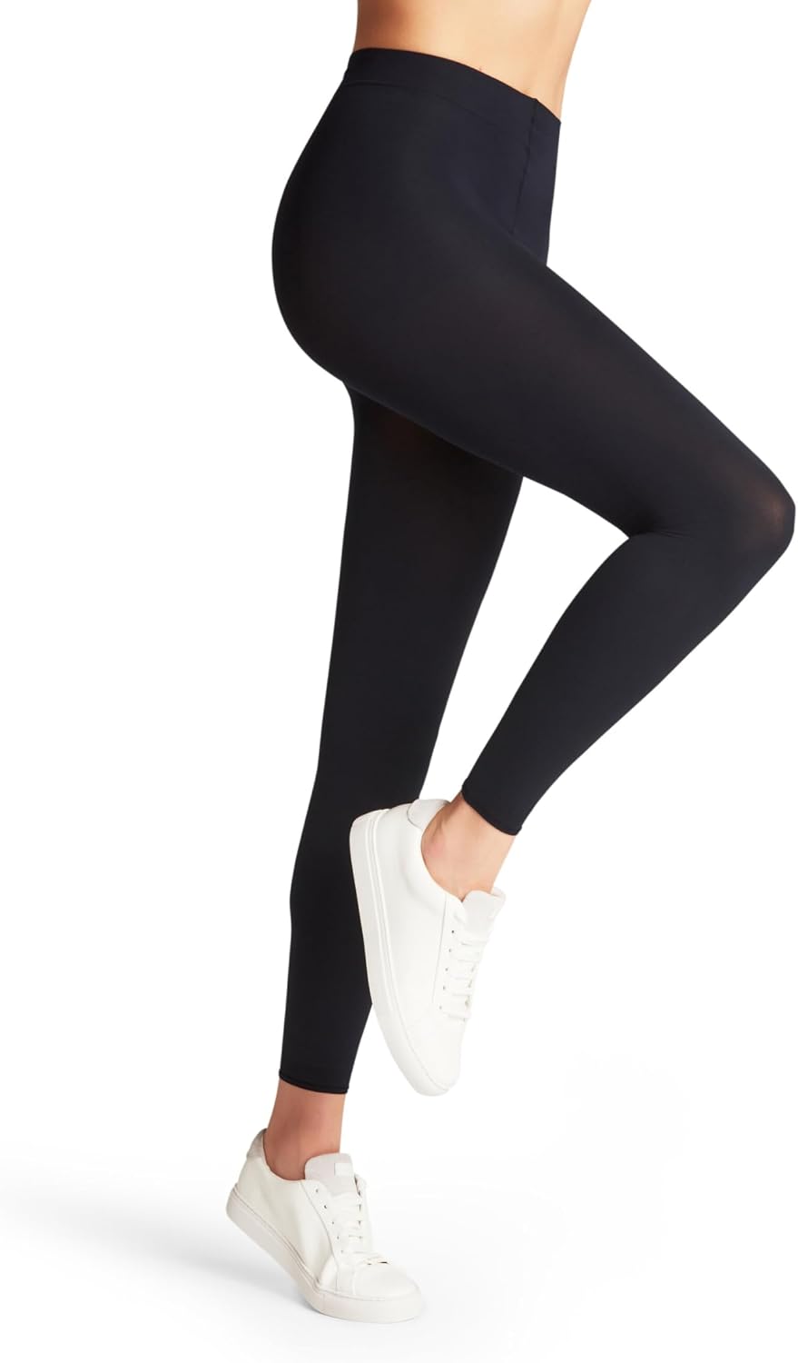 Detalle de Elegant Pressure-Free Comfort Waistband Leggings — 7/8 opaque pair