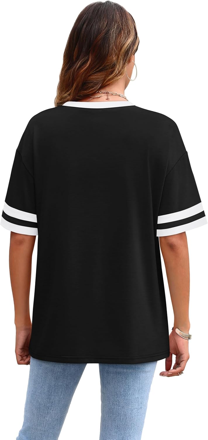 Thumbnail 3 de WIHOLL Color Block T-Shirts for Summer