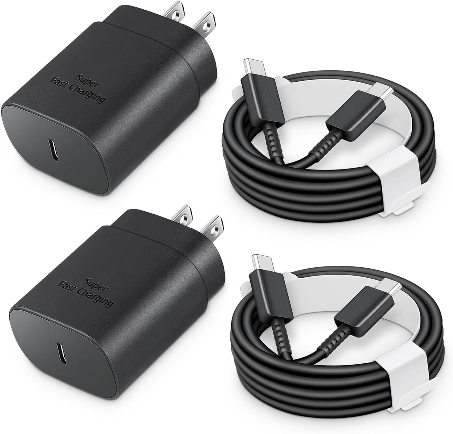 Detalle de CXX EP-TA800 25W USB-C Charger 2-Pack with 6-Foot C-to-C Cables