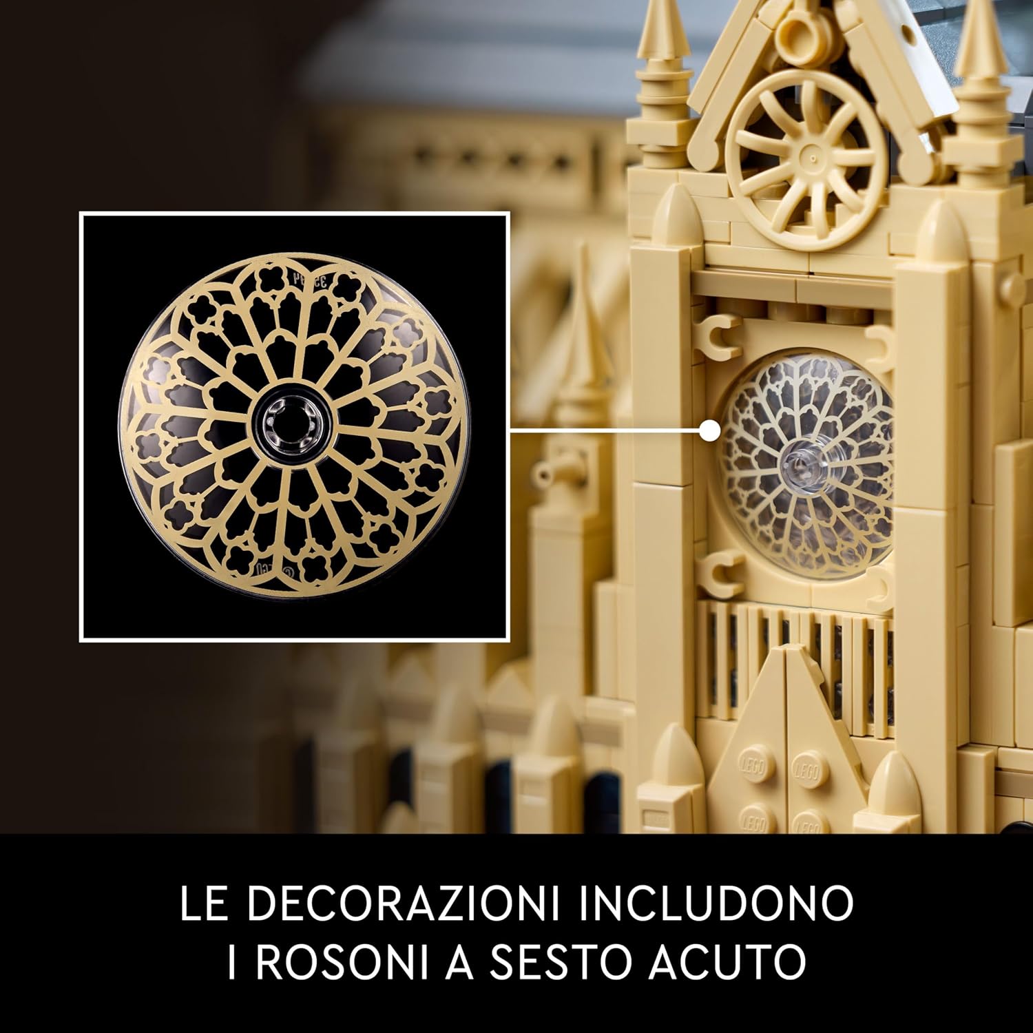 Detalle de LEGO Architecture Notre-Dame de Paris 21061 — Set da collezione per adulti
