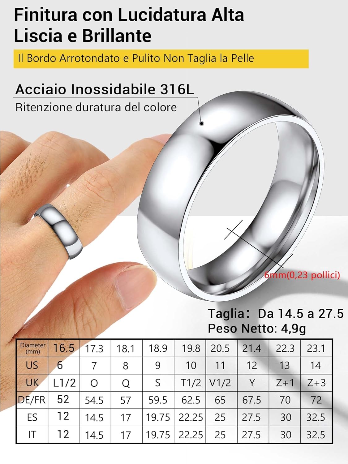 Thumbnail 3 de Anello unisex PROSTEEL in acciaio inox con incisione personalizzabile, finitura sabbiata (oro 18K placcato o nero) – confezione regalo