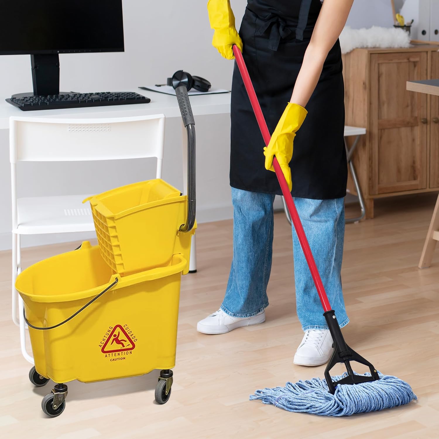 Thumbnail 3 de Matthew Cleaning Heavy Duty Mop Head Replacement (Pack of 6) by L Luke Supply