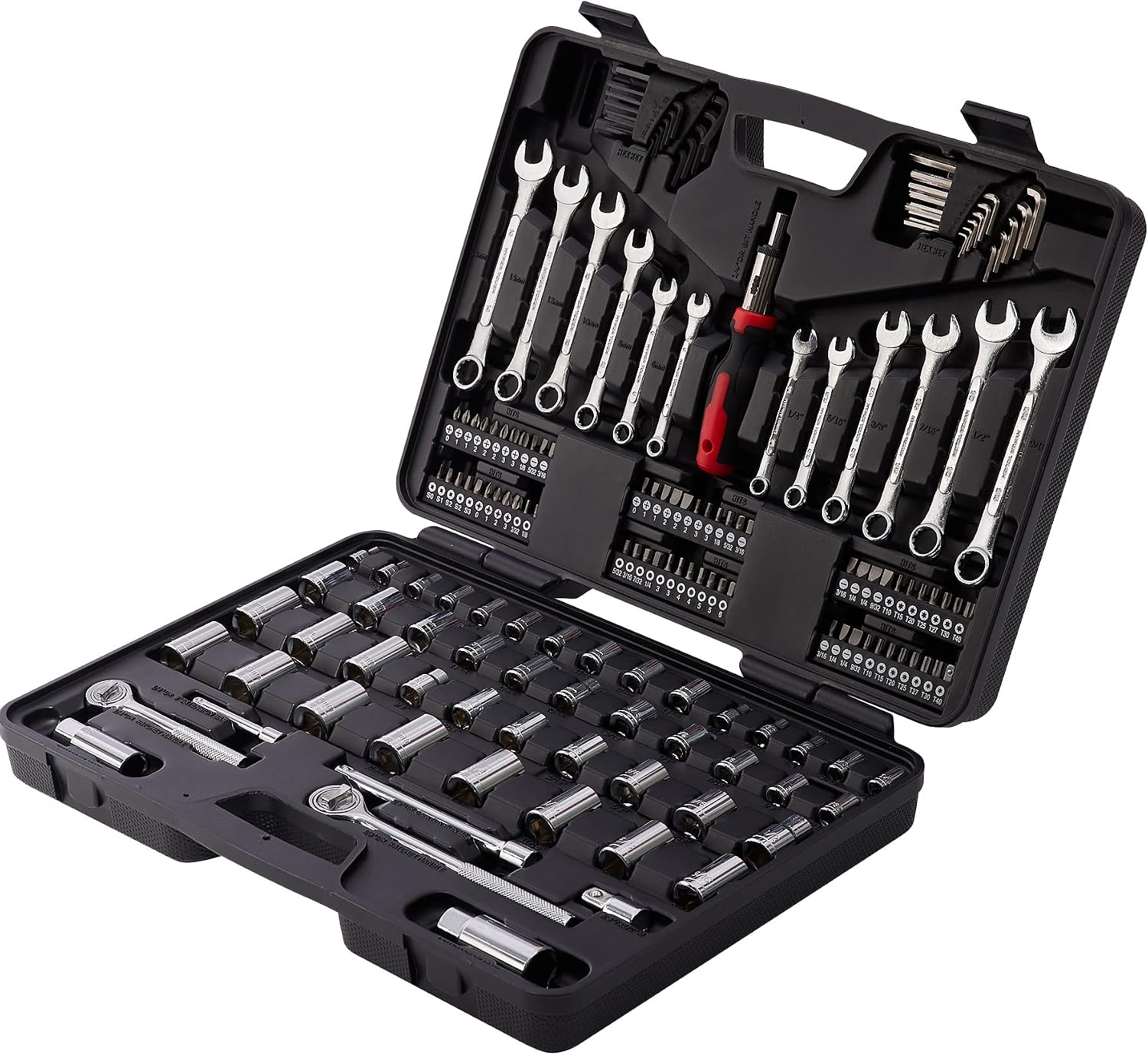 Thumbnail 1 de MECHMAX 161-Piece Mechanics Tool Set with SAE & Metric Sockets