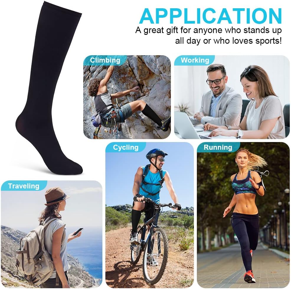 Thumbnail 6 de ACWOO Chaussettes compression 15-20 mmHg