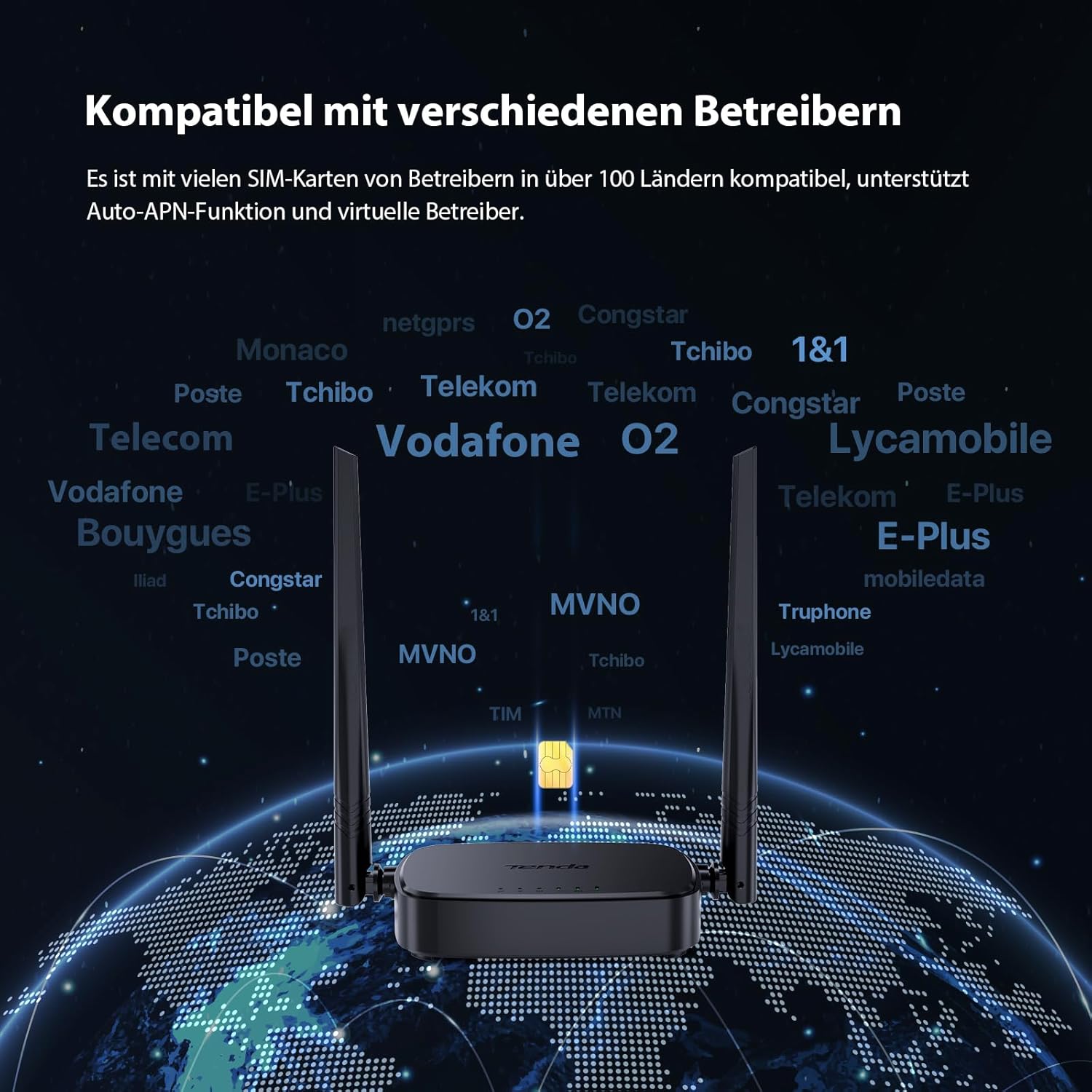 Thumbnail 6 de Tenda 4G03 Pro LTE Router 150 Mbit/s