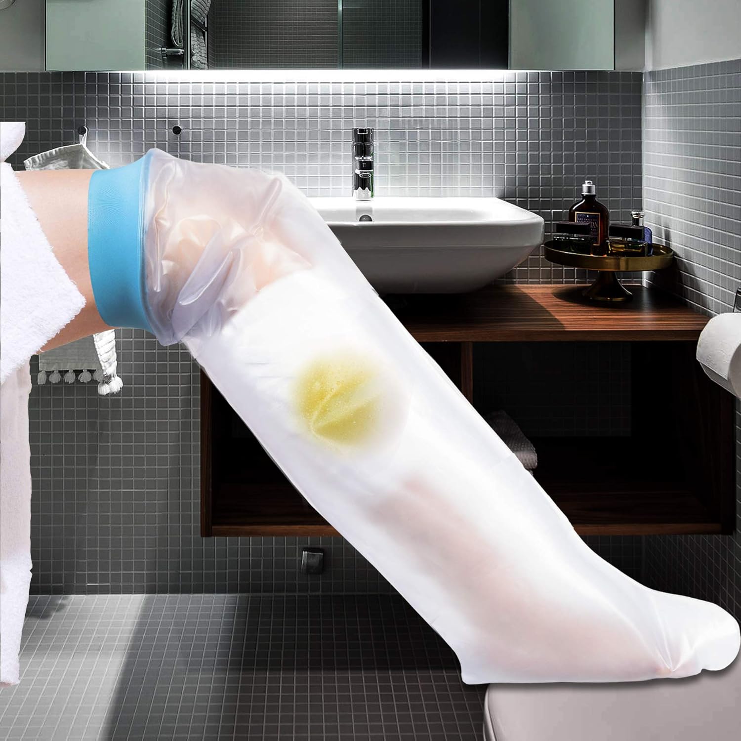 Thumbnail 6 de Asunby Leg Cast Covers for Shower - Adult Waterproof Full Leg Cast Protector