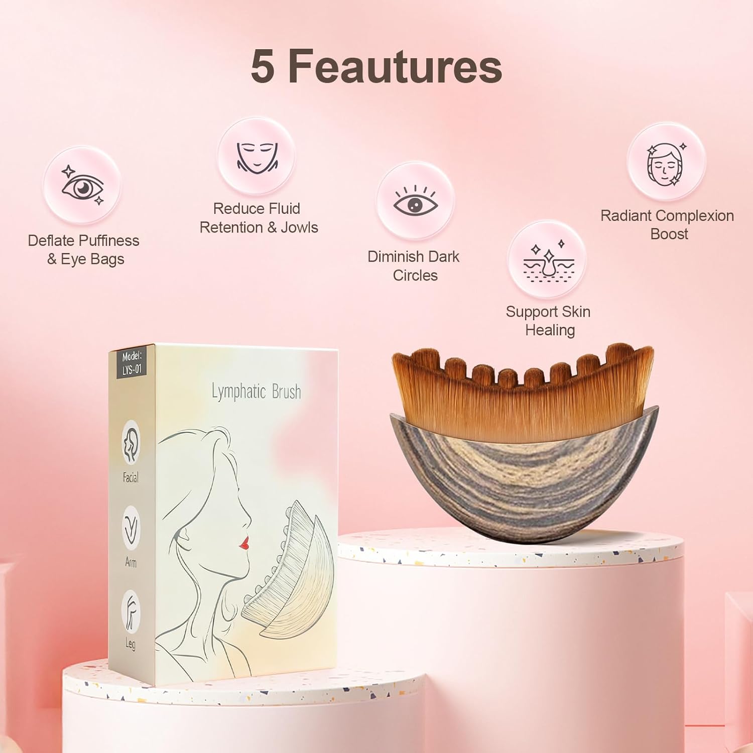 Thumbnail 4 de Lymphatic Contour Face Brush 🧖♀
