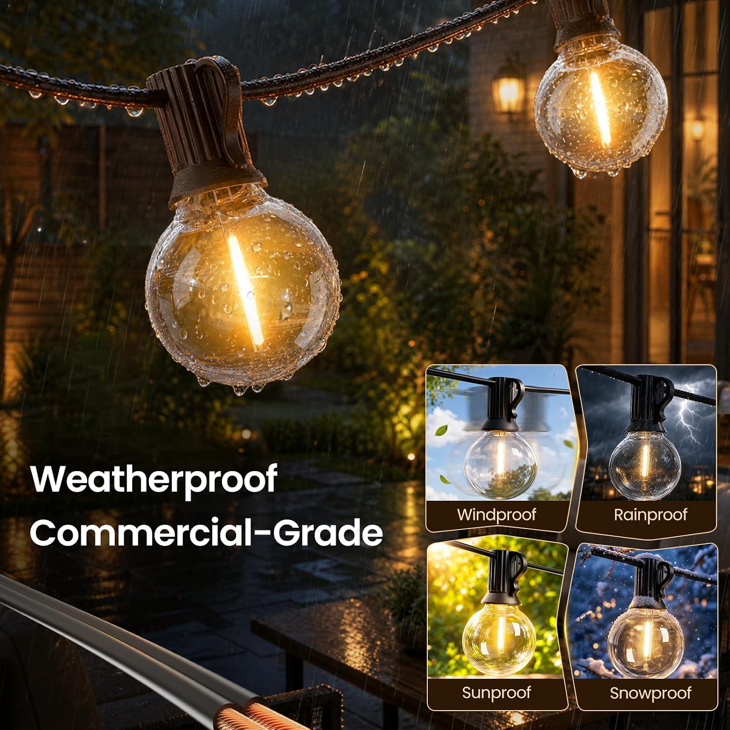 Detalle 2 de RTTY Outdoor String Lights 25 ft