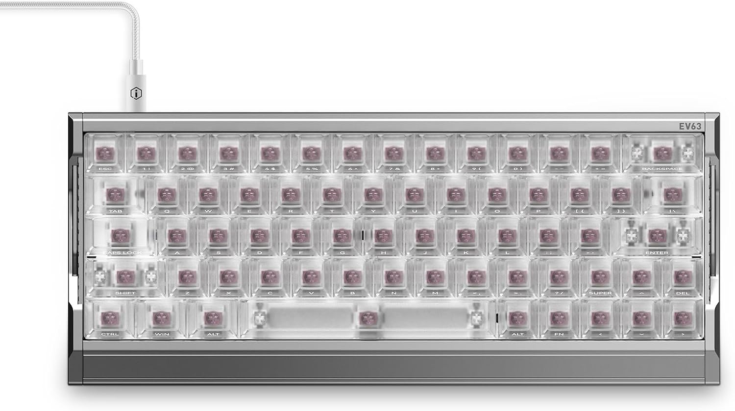 Detalle de IQUNIX EV63 60% magnetic gaming keyboard