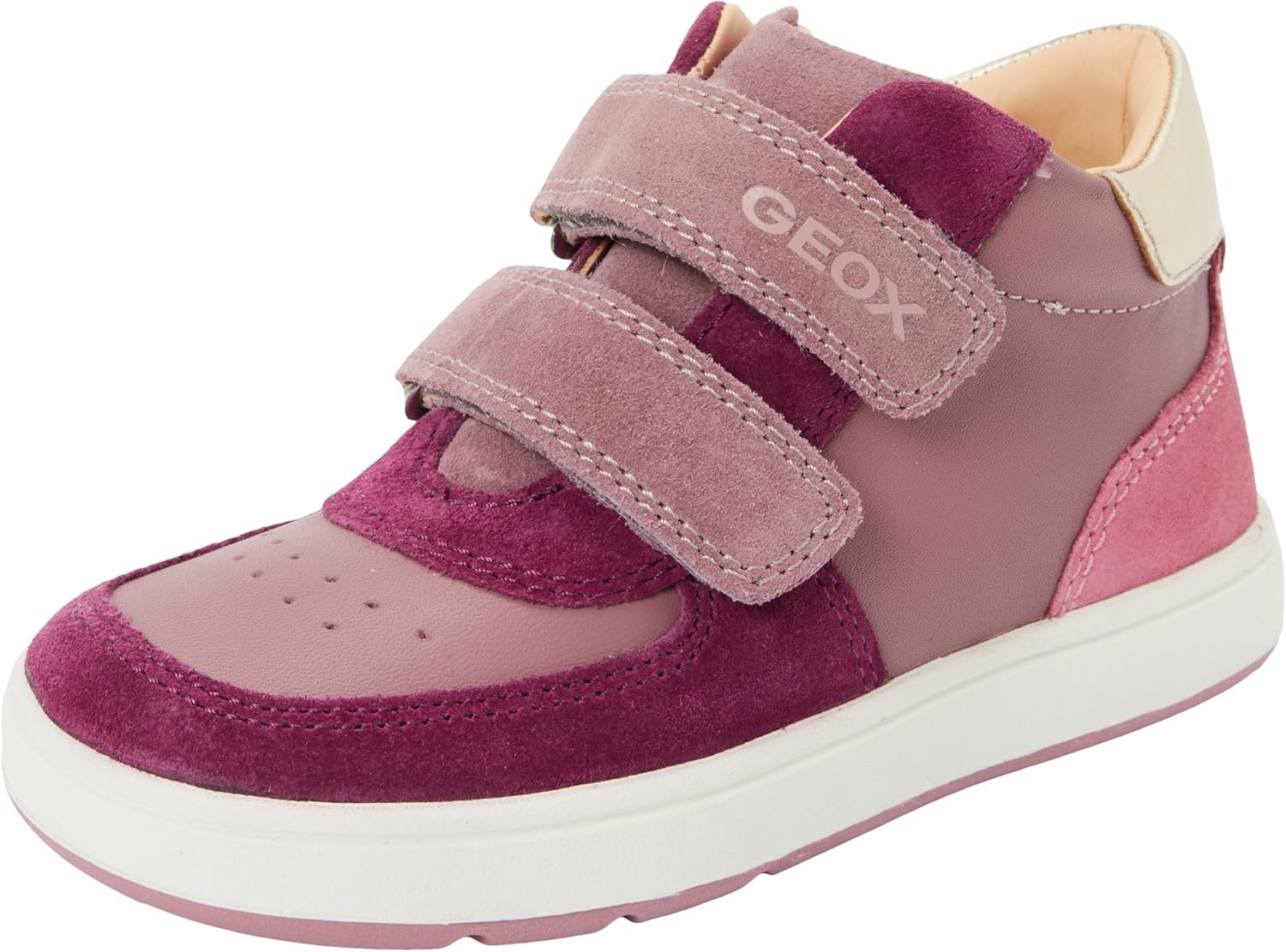 Detalle de Geox Baby Mädchen B Biglia GirlFirst Walker Schuh – atmungsaktiver Lauflernschuh für erste Schritte