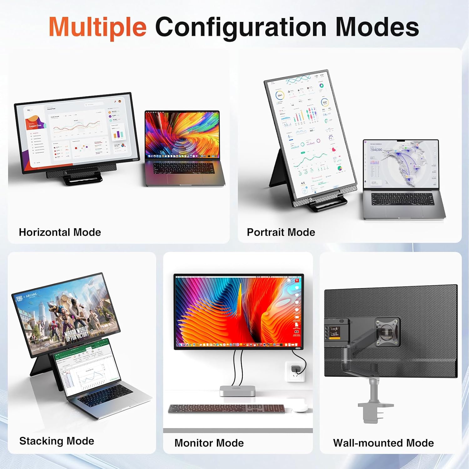Detalle de 24" Portable Monitor 1080P 100Hz IPS