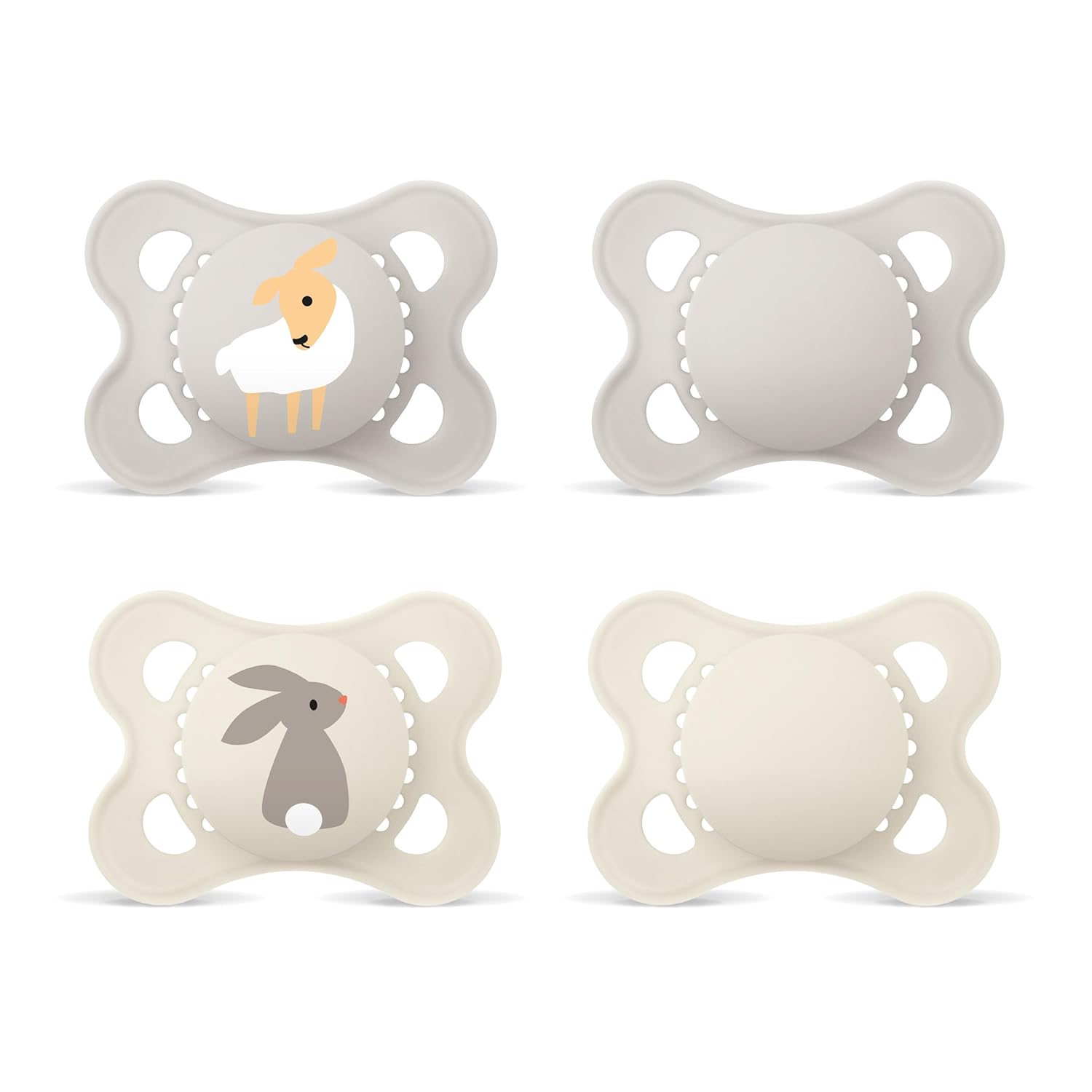 Detalle de MAM Original Schnuller 0–6 Monate im 4er-Set – SkinSoft Silikon, zahnfreundlich