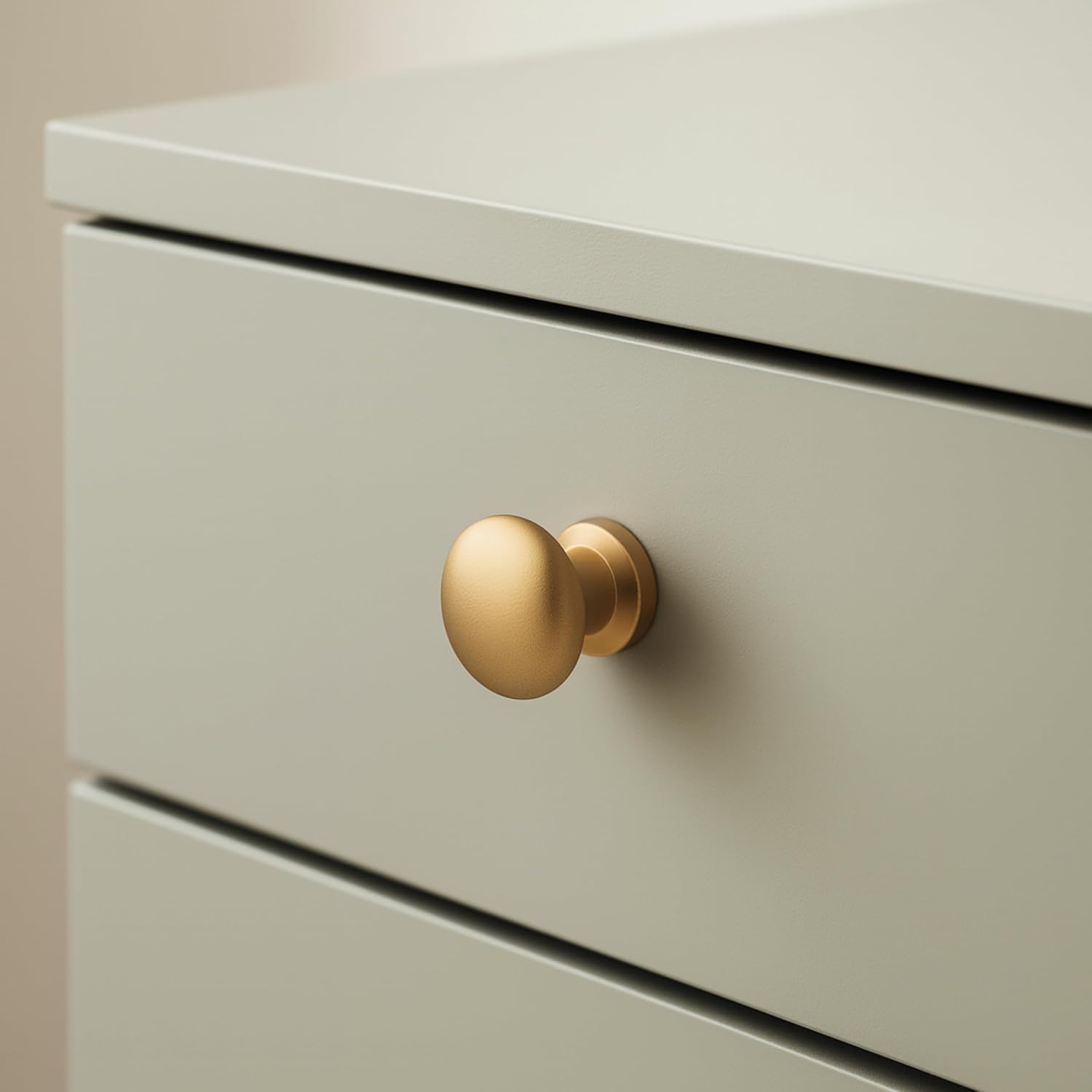 Thumbnail 6 de heimzeit Plain Cabinet Knobs, 4-Piece Aluminium Set, White Matte Finish