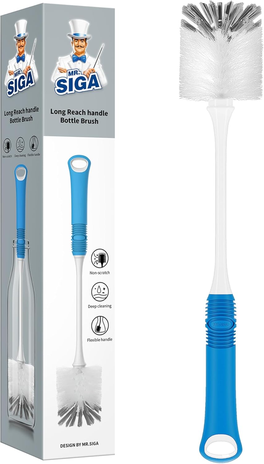 MR.SIGA Long Handle Bottle Brush 5.5 cm Head