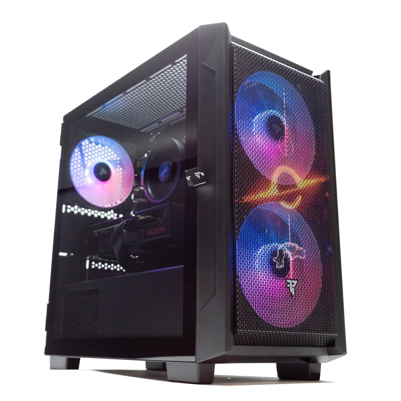 Detalle de PcCom Lite: Ryzen 5 8400F, 16 GB y RX 9060 XT 16 GB para todo