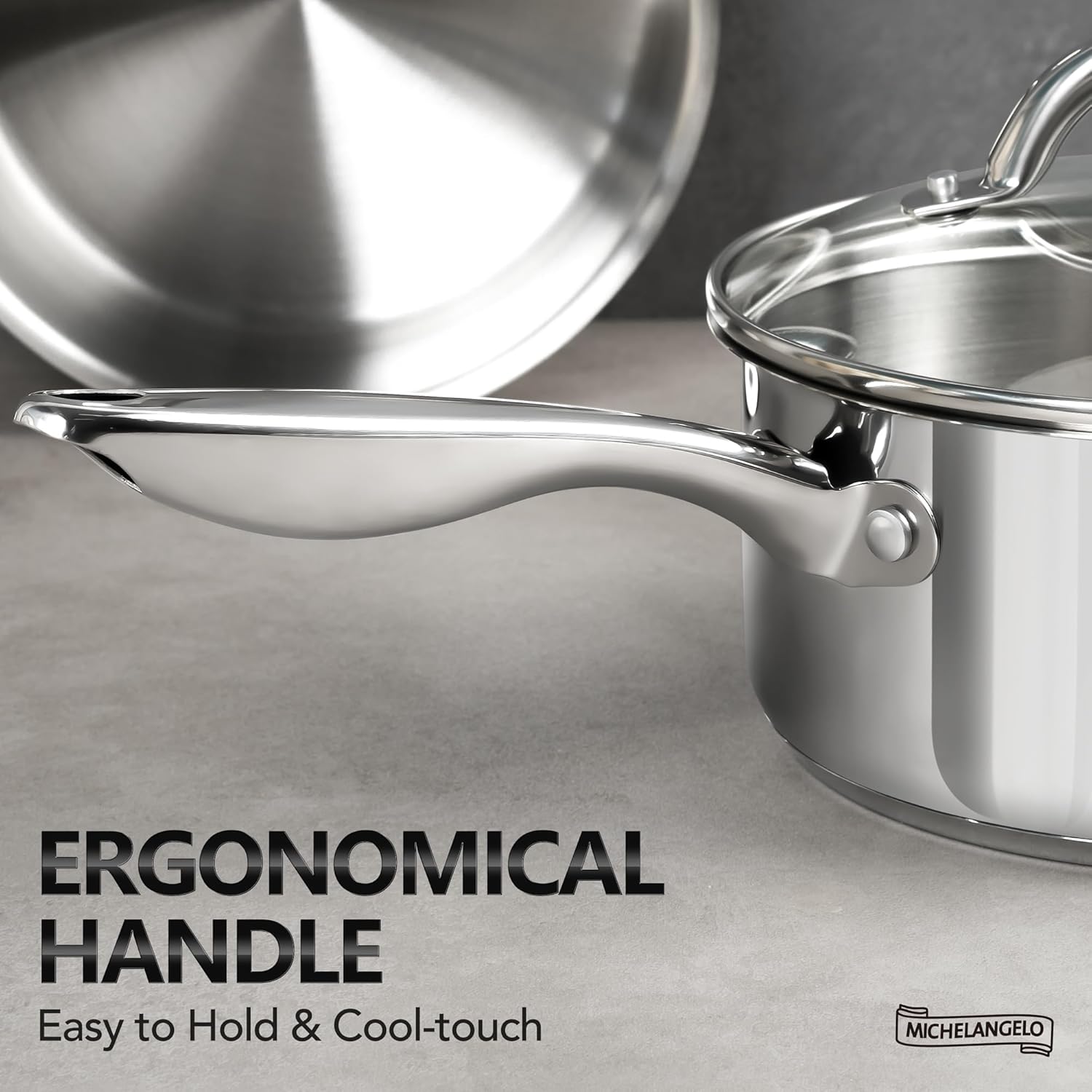 Detalle 2 de MICHELANGELO Saucepan Set 6pc