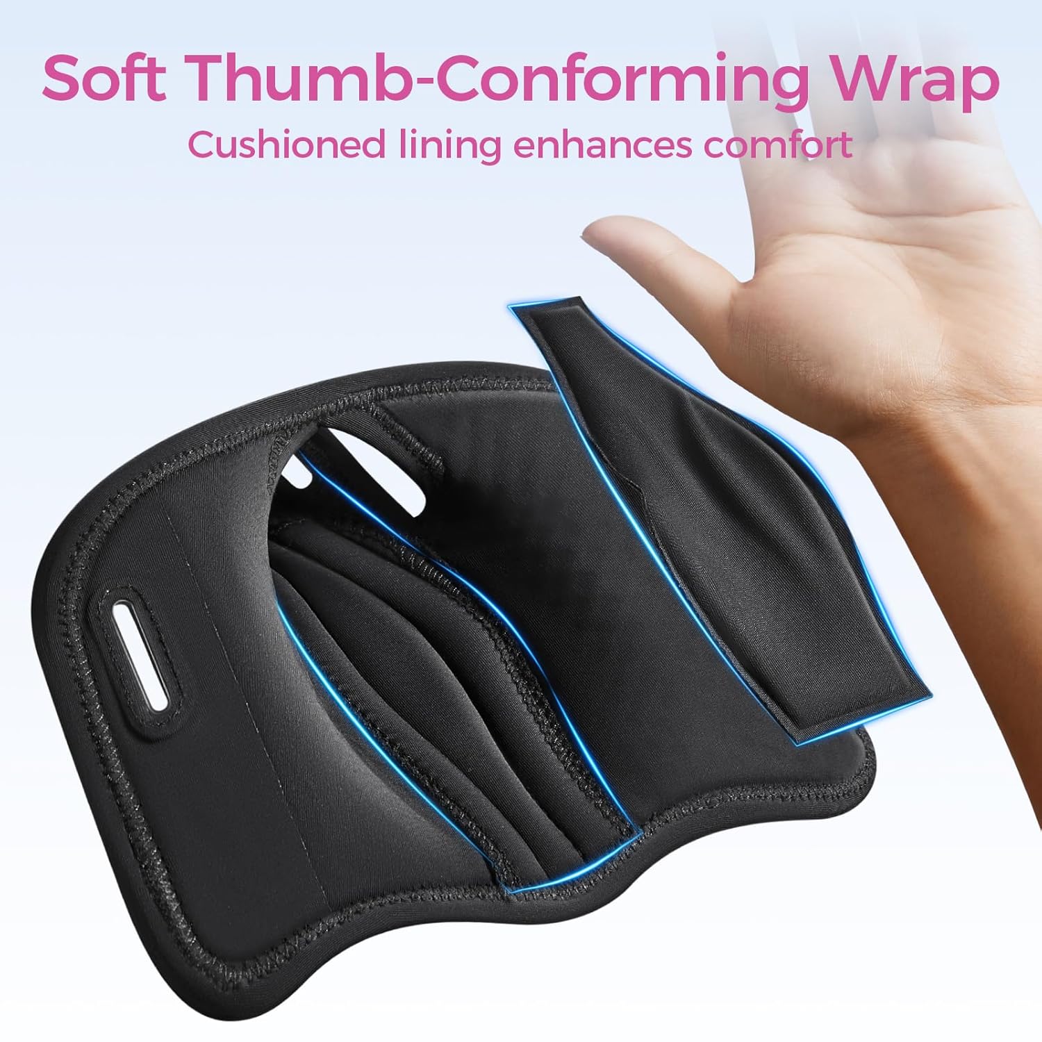 Thumbnail 4 de Thumb Support for Arthritis thumb splint brace (Right/Left), Trigger Thumb & De Quervain’s pain relief, breathable mesh (Pink)