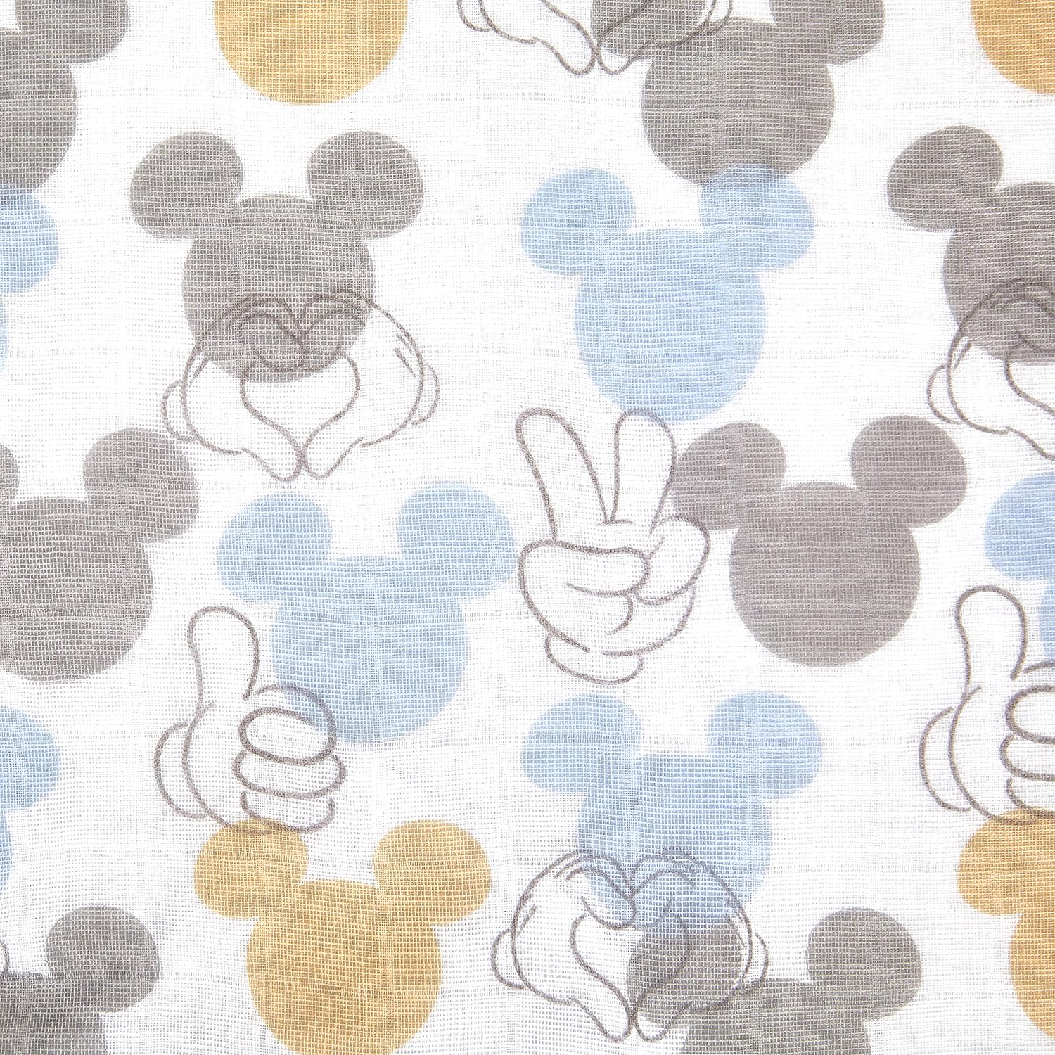 Detalle de aden + anais WCADABDAWCC30002DIJ ガーゼタオル 3枚セット 30×30cm ミッキー&ミニー柄
