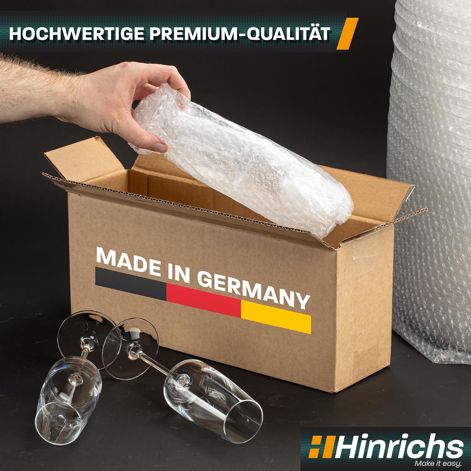 Detalle 2 de Hinrichs Luftpolsterfolie 10 m x 40 cm