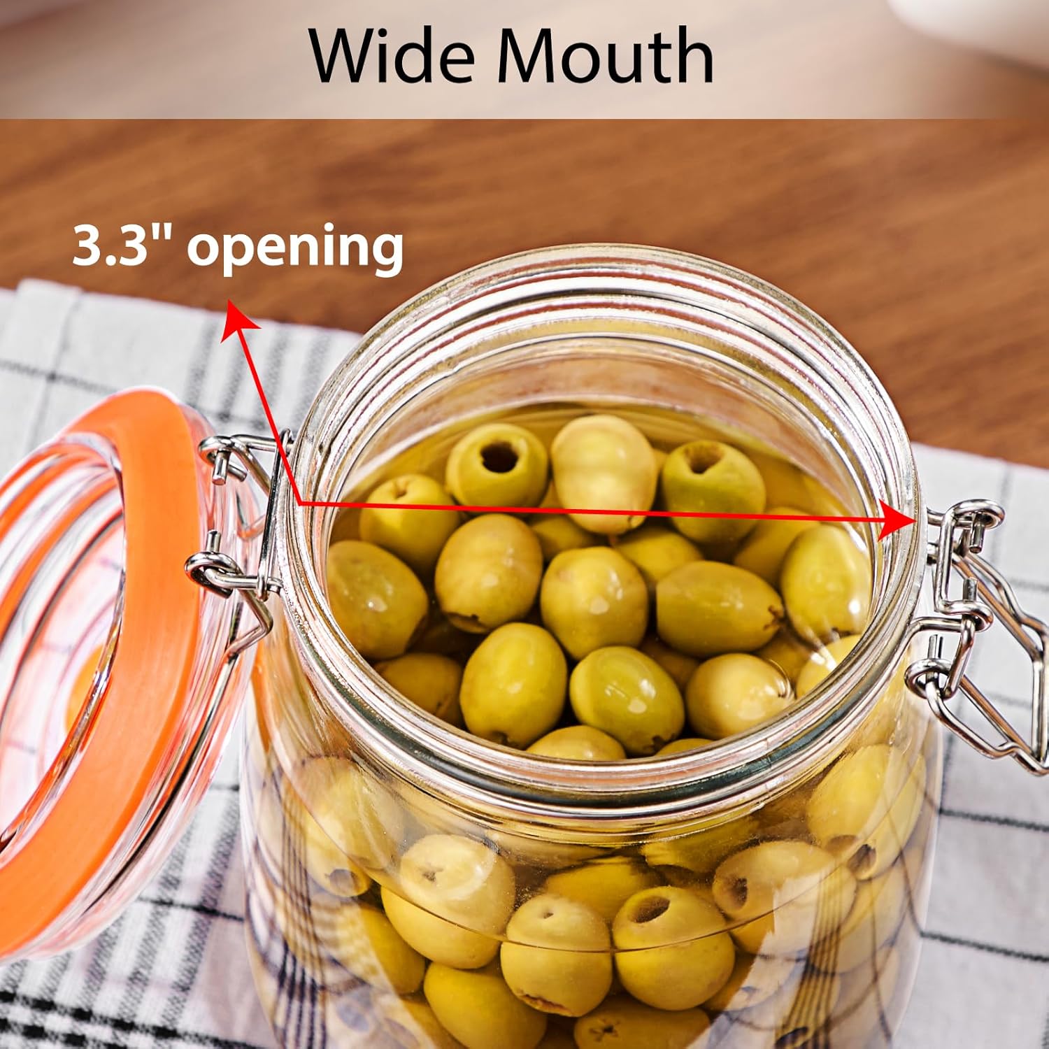 Detalle 2 de Glolaurge 1.8L Wide Mouth Fermentation Jar (Pack of 2) with Airlocks, Weights & Accessories