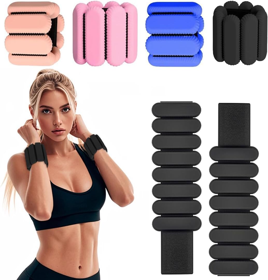 Thumbnail 6 de ibforcty 2PCS Adjustable Wrist Weights & Ankle Weights Set for Exercise, Walking, Jogging, Yoga & Pilates