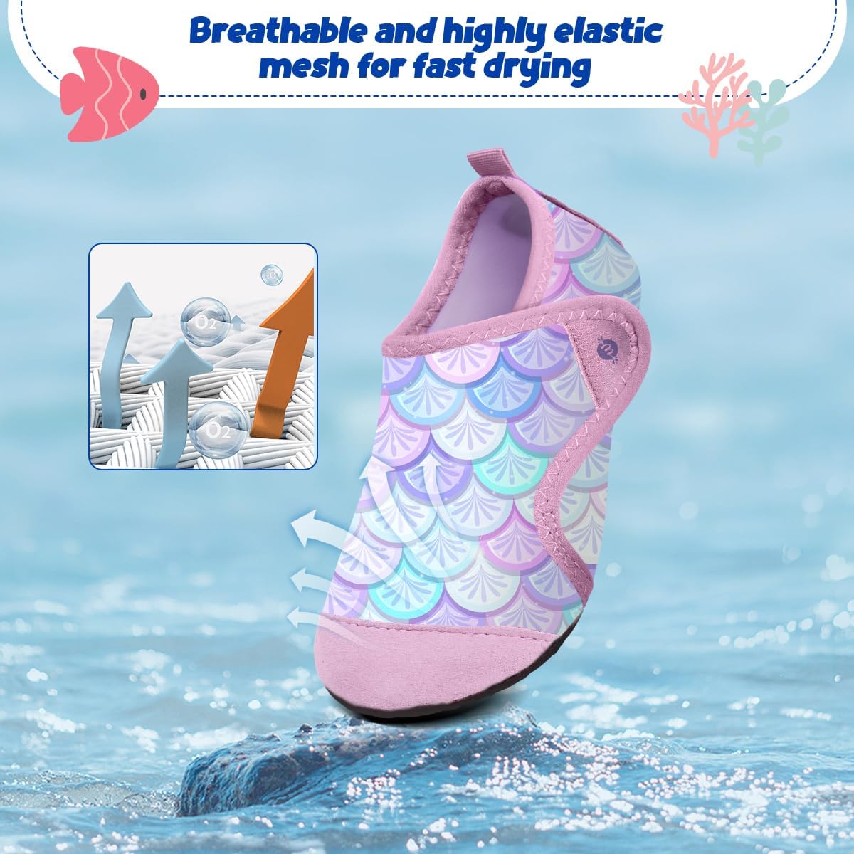 Thumbnail 2 de WateLves Kinder Badeschuhe – Wasserschuhe für Strand, Schwimmbad und Wasserspaß